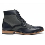 Wingtip Brogue enkellaarsjes voor heren