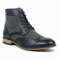 Wingtip Brogue enkellaarsjes voor heren