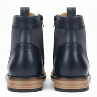 Wingtip Brogue enkellaarsjes voor heren