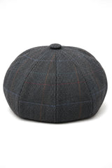 Heren 8-delige Razor Baker Boy-hoed van wollen tweed Blinders Newsboy platte pet