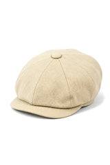 Heren 8-delige Razor Summer Beige Baker Boy-pet Katoenen Blinders Newsboy-platte pet Shelby