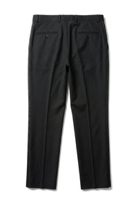 Zwarte smokingbroek voor heren, bruiloft, gala, streep, satijnen streep