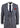Mens Blue Grey Checkered 3 Piece Suit