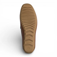 Bruine leren mocassin loafers voor heren