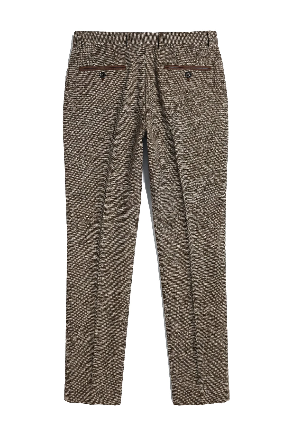 Ralph - Heren Tweed Bruine Broek