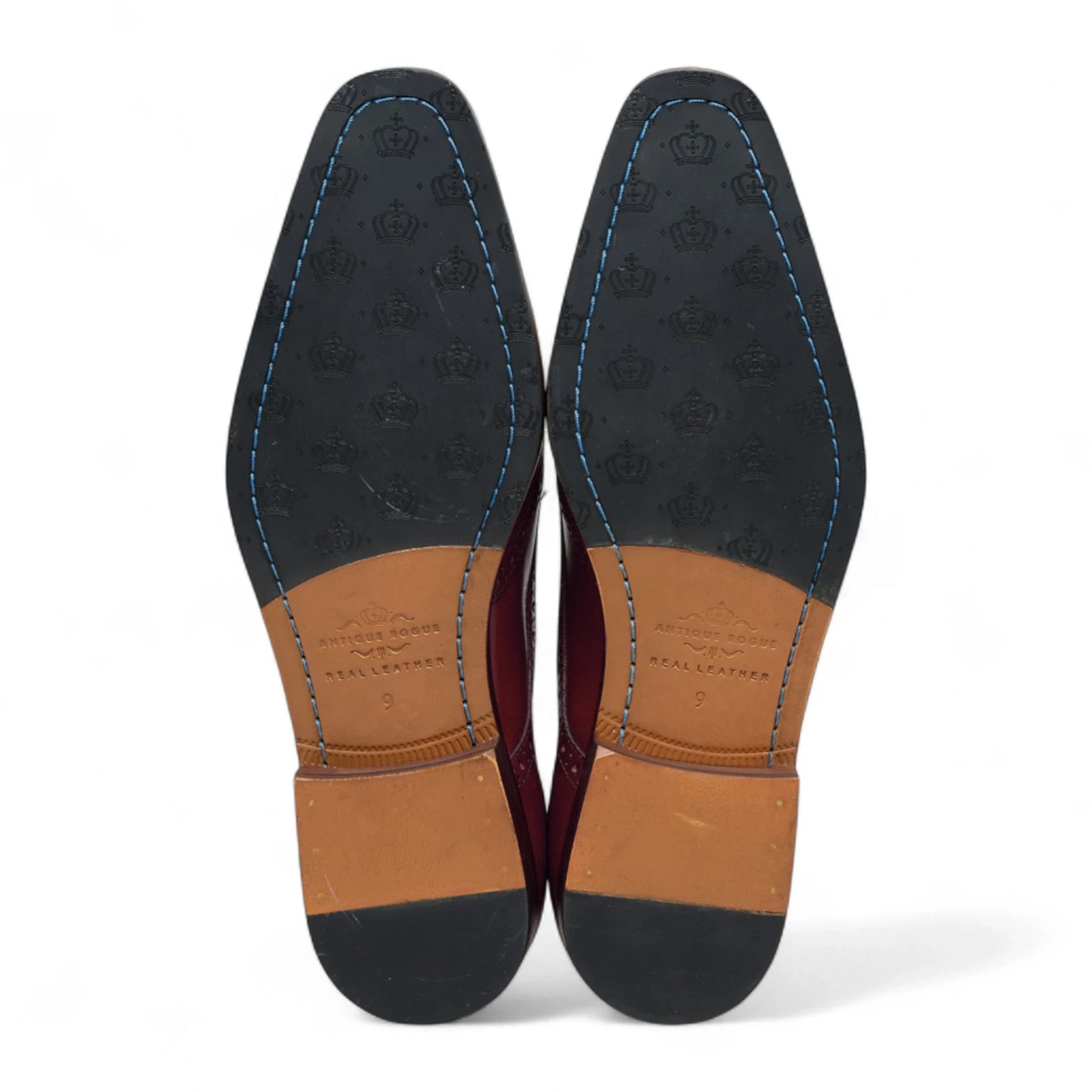 Bordeauxrode leren klassieke formele veterschoenen voor heren
