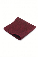 Herenpochet van bordeauxrode tweedwolmix