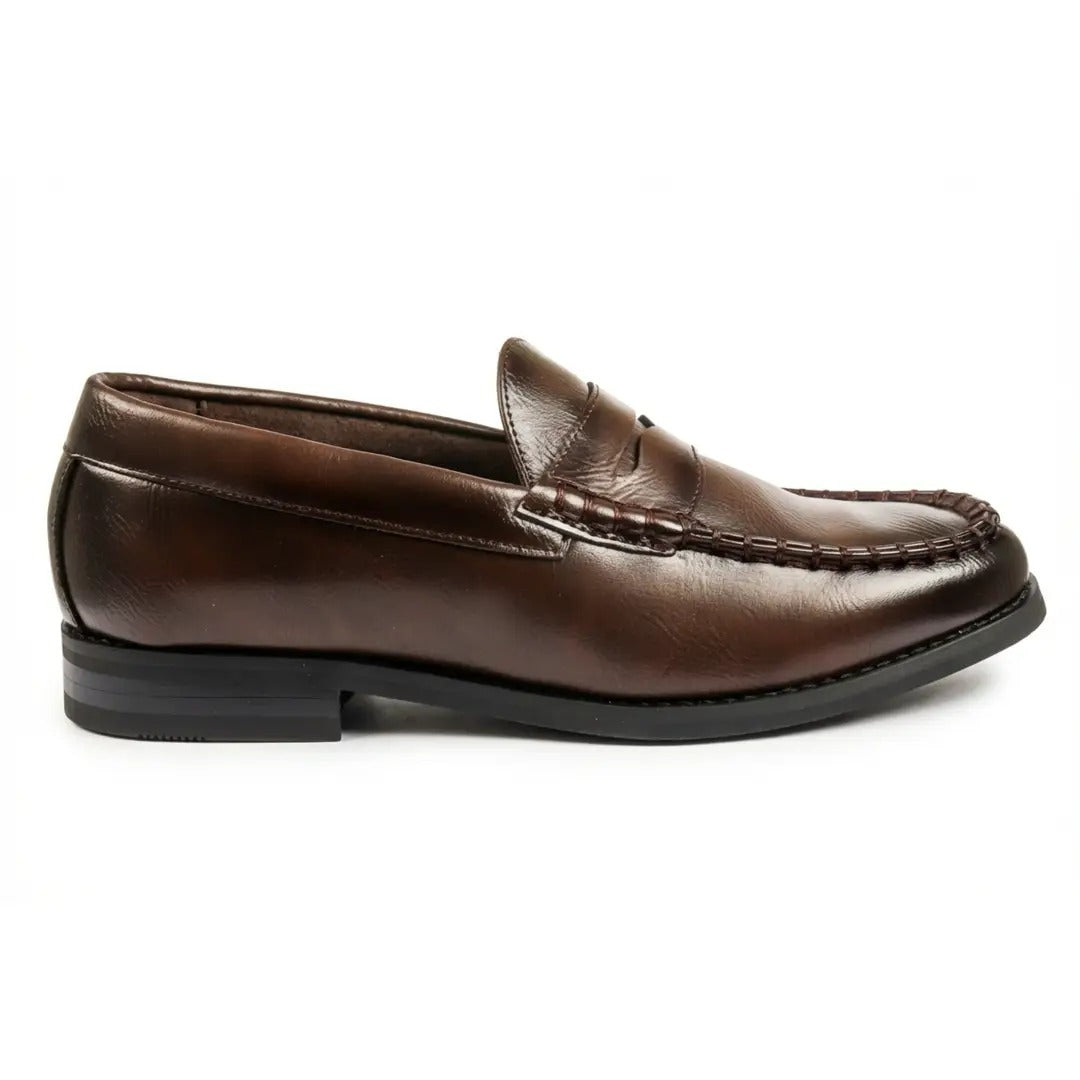 Klassieke Penny loafers voor heren van PU-leer