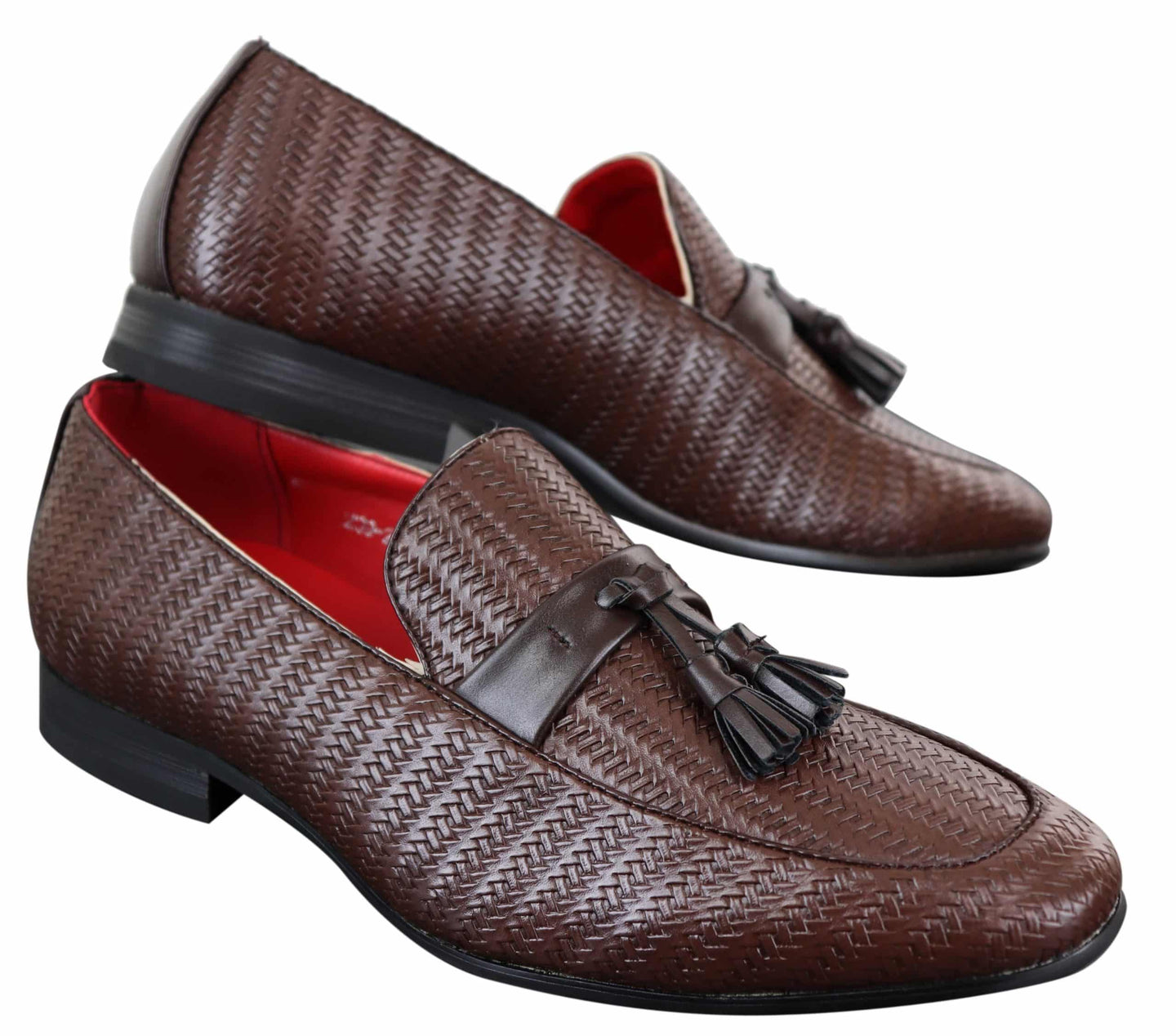 Mens Classic Tassel PU Leather Loafers