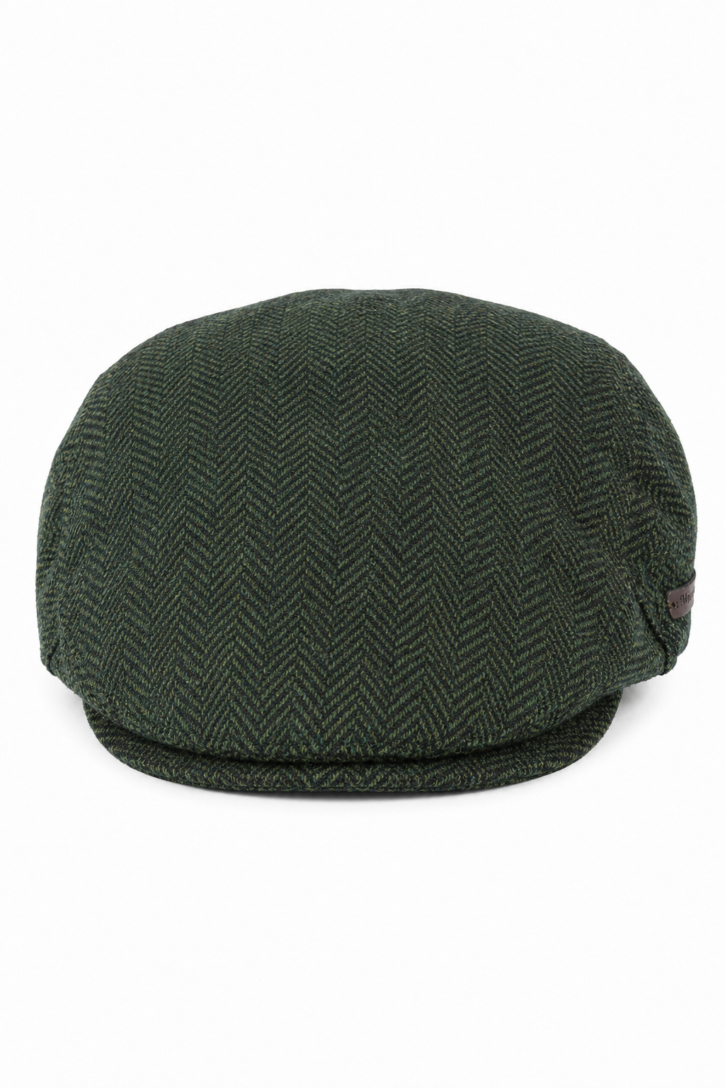 Heren platte pet wol visgraat olijf tweed klassiek jaren 20 unisex Del Boy