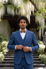 Gouden dubbellaagse vlinderdas voor heren
