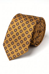 Gouden paisley stropdas voor heren