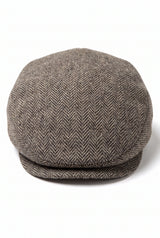 Khaki platte pet voor heren