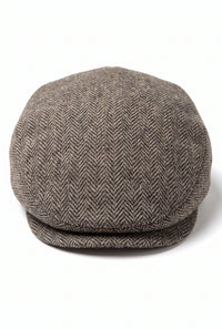 Khaki platte pet voor heren