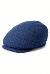Klassieke platte pet voor heren in marineblauw