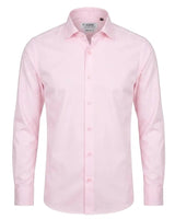 Herenoverhemd met lange mouwen en knoopsluiting - Roze
