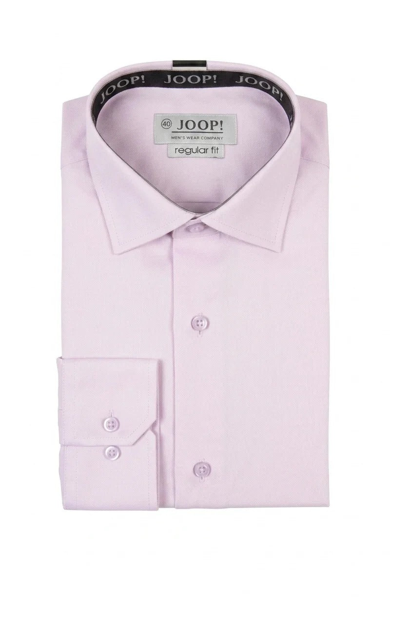 Herenoverhemd met lange mouwen en knoopsluiting - Roze