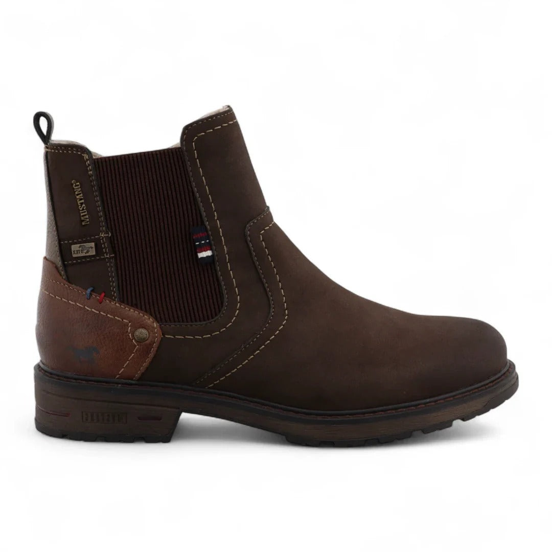 Waterbestendige Chelsea enkellaarsjes voor heren in Mokka Brown