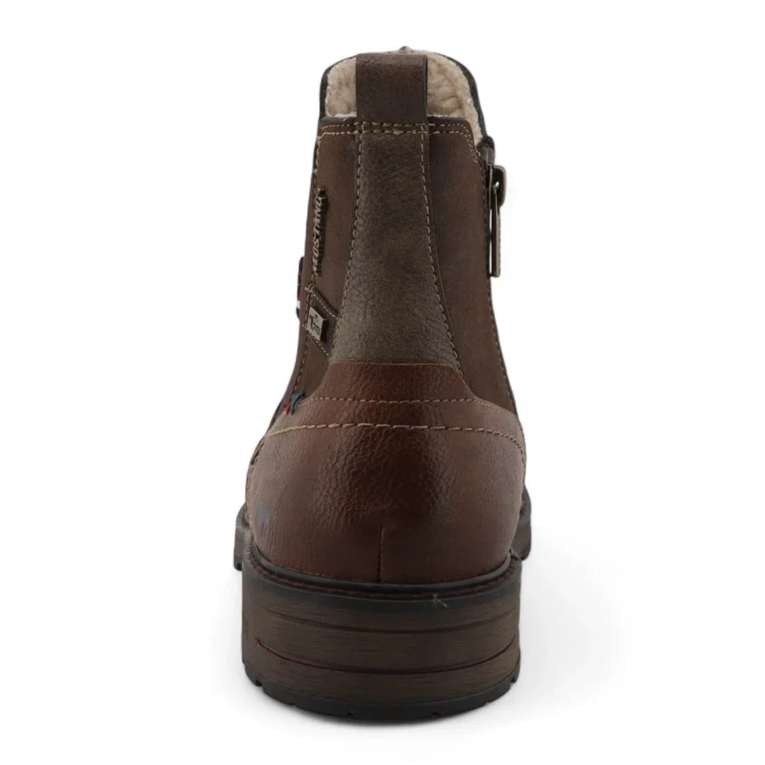Waterbestendige Chelsea enkellaarsjes voor heren in Mokka Brown