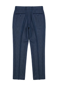 Arthur - Heren Birdseye Navy Broek