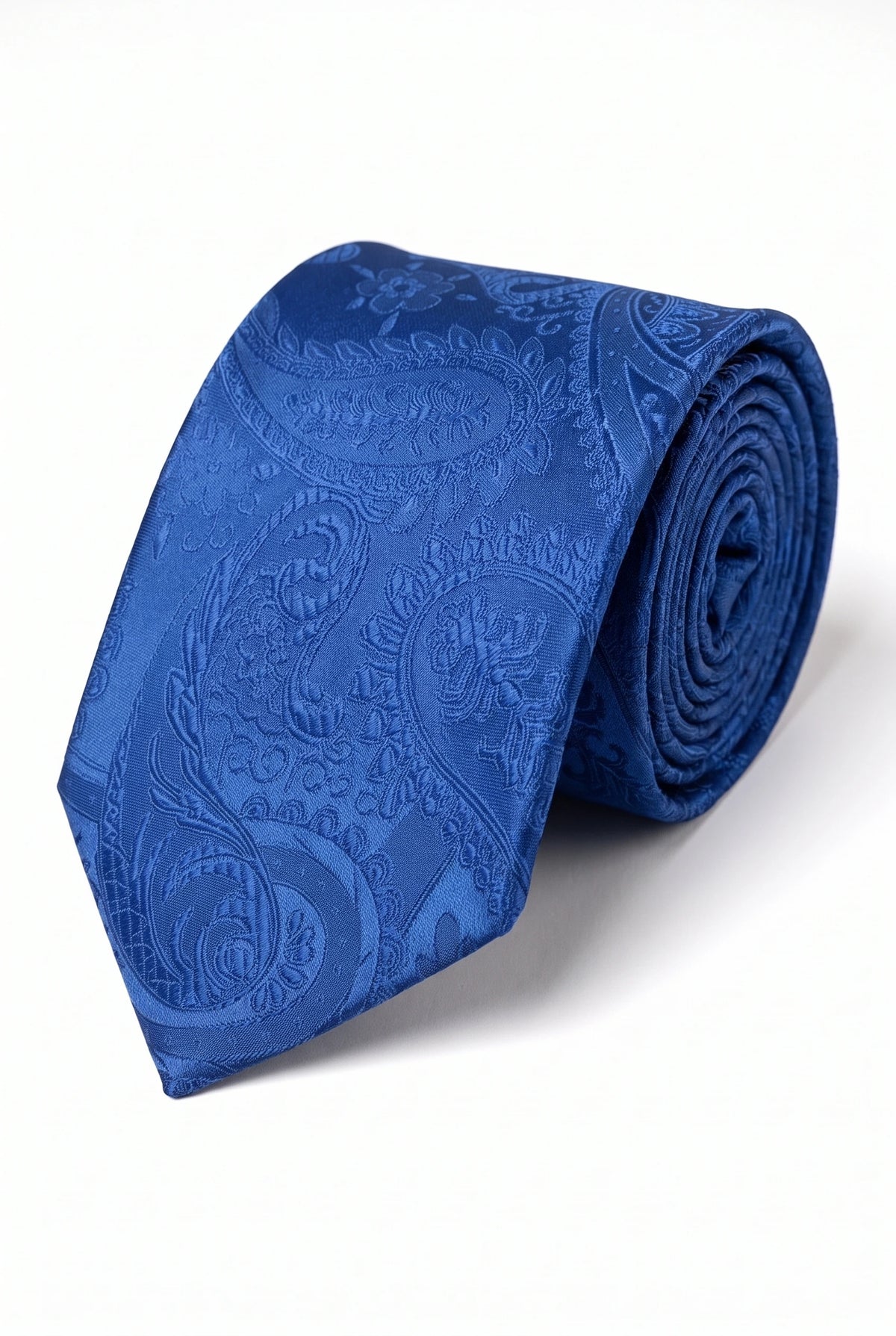 Cadeauset met marineblauwe paisley stropdas voor heren