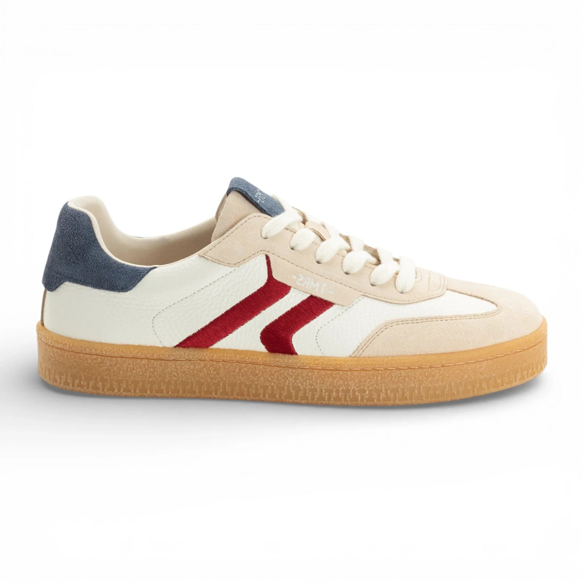 Off White leren sneakers voor heren met rode streep