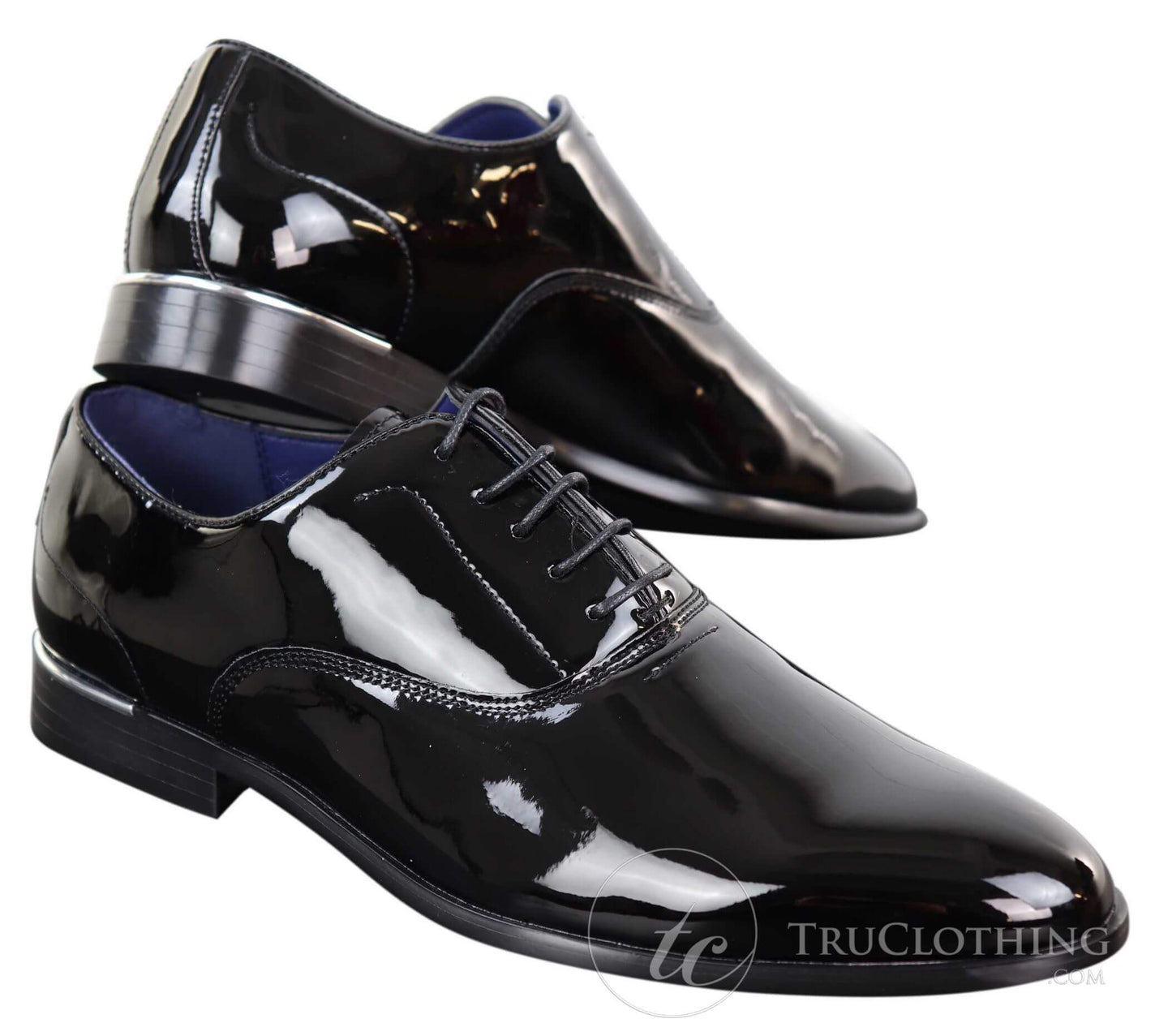 Mens Patent Shiny Formal Shoes