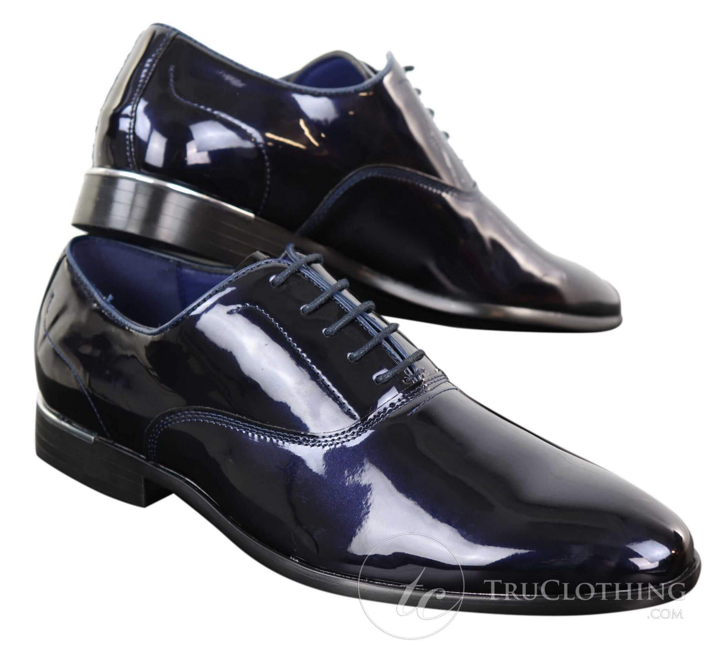 Mens Patent Shiny Formal Shoes