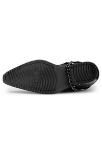 Mens Real Leather Cowboy Boots with Cuban Heel