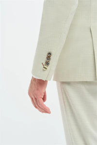 Heren Sage Green Tailored Fit Blazer