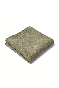Herenpochet van saliegroene tweedwolmix