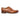 Herenschoenen van lichtbruin leer met vleugelneus (Wingtip Brogue Oxford).