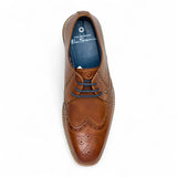 Bruine leren wingtip Oxford brogue nette schoenen voor heren
