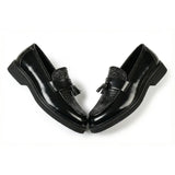 Heren loafers met kwastjes en profielzool