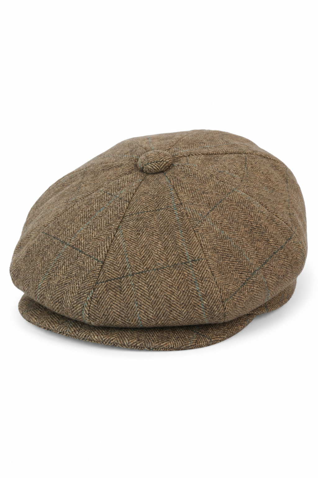 Peaky Blinders pet met tweed ruitjesmotief voor heren