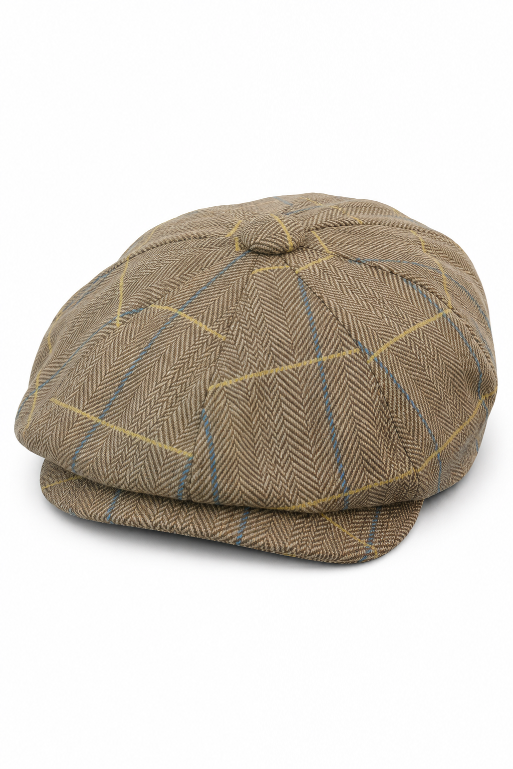Peaky Blinders pet met tweed ruitjesmotief voor heren