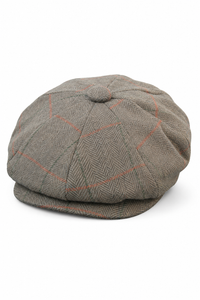 Peaky Blinders pet met tweed ruitjesmotief voor heren