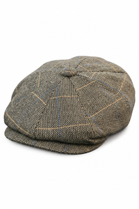 Peaky Blinders pet met tweed ruitjesmotief voor heren