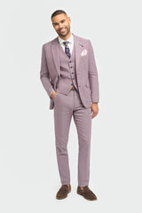 Miami - Roze slim fit zomerblazer voor heren