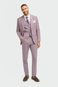 Miami - Roze slim fit zomerblazer voor heren