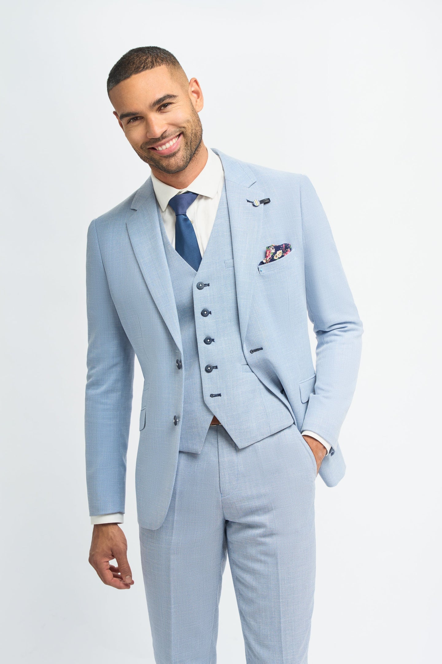 Miami - Heren Zomer Lichtblauwe Blazer
