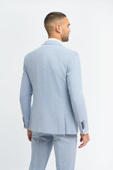 Miami - Heren Zomer Lichtblauwe Blazer