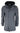 Mens 3/4 Long Overcoat Grey Jacket Coat Removable Hood Smart Casual Winter Warm Wool
