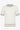 Off-white gebreid T-shirt voor heren, normale pasvorm, ronde hals met contrasterende bies.