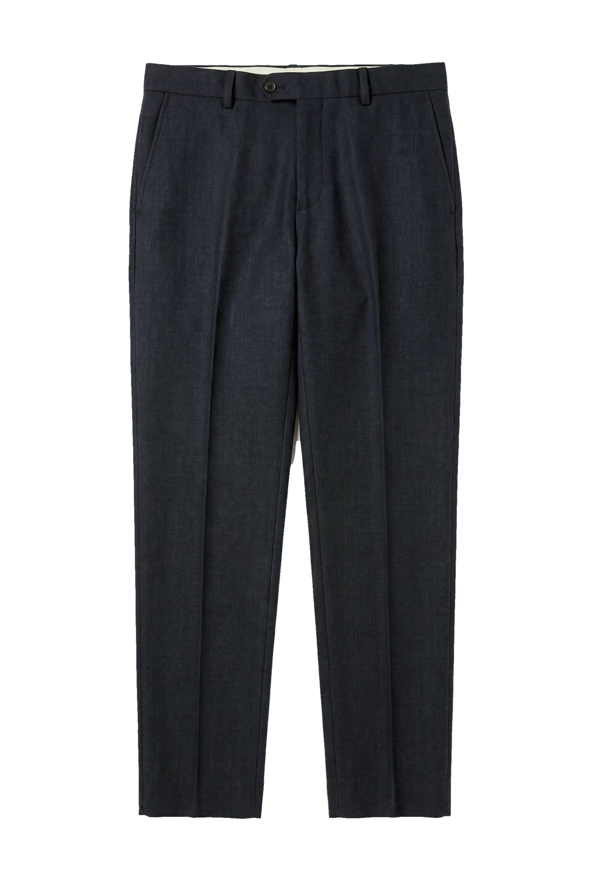 Oscar - Heren marineblauwe wolmix tweed broek