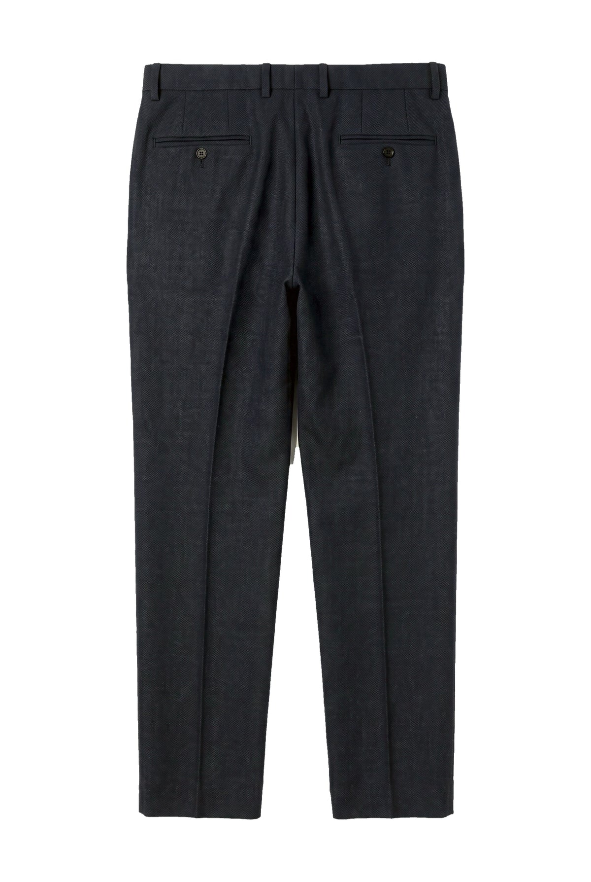 Oscar - Heren marineblauwe wolmix tweed broek