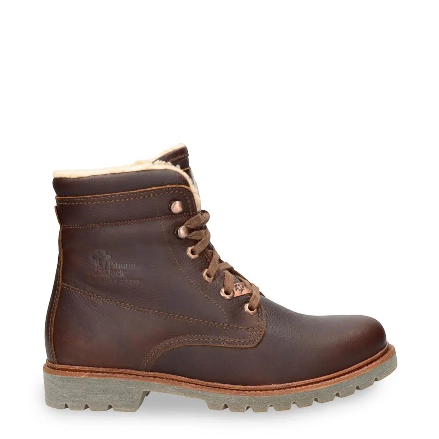 P03 Aviator C23 - Bruine waterdichte leren enkellaarsjes voor heren