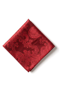 Paisley hals rode stropdas cadeauset pochet manchetknopen stropdas bloemen satijn