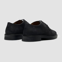 Pedro - Heren Derby schoenen met vetersluiting, zwart suède, matte afwerking