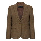 Ralph - Bruine Tweed Blazer voor Dames met Tailored Fit
